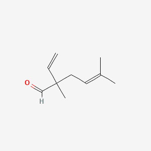4-Hexenal, 2-ethenyl-2,5-dimethyl- 분자 구조
