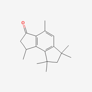 as-Indacen-3(2H)-one, 1,6,7,8-tetrahydro-1,4,6,6,8,8-hexamethyl- 분자 구조