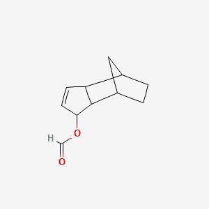 4,7-Methano-1H-indenol, 3a,4,5,6,7,7a-hexahydro-, formate 분자 구조