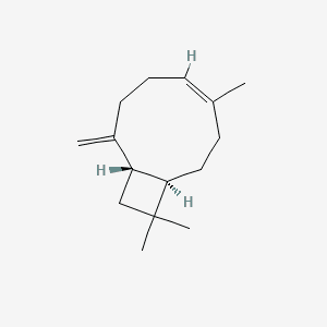 Bicyclo[7.2.0]undec-4-ene, 4,11,11-trimethyl-8-methylene-, [1R-(1R*,4Z,9S*)]- 분자 구조