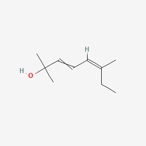 3,5-Octadien-2-ol, 2,6-dimethyl-, (?,Z)- 분자 구조