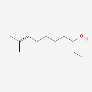 8-Decen-3-ol, 5,9-dimethyl- 분자 구조
