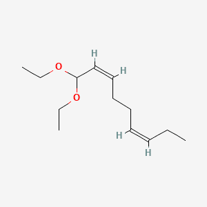 2,6-Nonadiene, 1,1-diethoxy-, (Z,Z)- 분자 구조