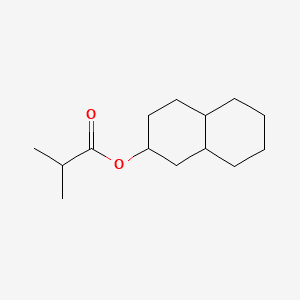 DECAHYDRO-BETA-NAPHTHYL ISOBUTYRATE Molecular structure