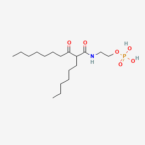 HEXYLOXODECANAMIDE MEA PHOSPHATE 분자 구조