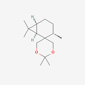 PENTAMETHYL-SPIROBICYCLOHEPTANE-DIOXANE 분자 구조