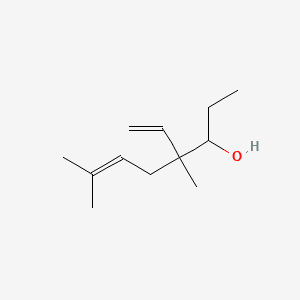 6-Octen-3-ol, 4-ethenyl-4,7-dimethyl- 분자 구조