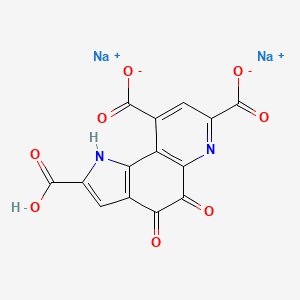DISODIUM PYRROLOQUINOLINEDIONE TRICARBOXYLATE 분자 구조