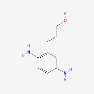 HYDROXYPROPYL-P-PHENYLENEDIAMINE 분자 구조