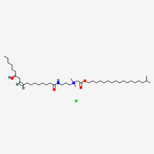 ISOSTEARYL RICINOLEAMIDOPROPYL BETAINATE CHLORIDE 분자 구조