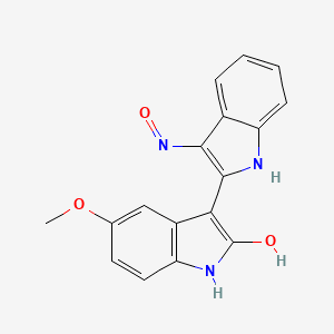 METHOXYINDIRUBIN KETOXIME 분자 구조