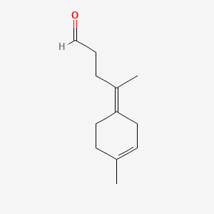METHYL-CYCLOHEXENYLIDENE-PENTANAL 분자 구조