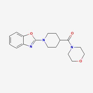 MORPHOLINO OXOPIPERIDINYL BENZOXAZOLE 분자 구조