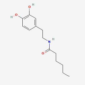 N-CAPROYL DOPAMINE 분자 구조