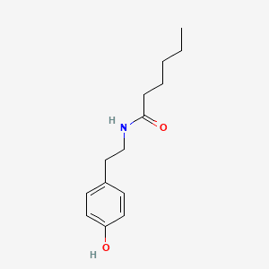 N-CAPROYL TYRAMINE 분자 구조