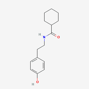 N-CYCLOHEXANOYL TYRAMINE 분자 구조