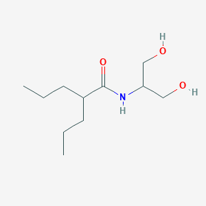 N-VALPROYL SERINOL 분자 구조