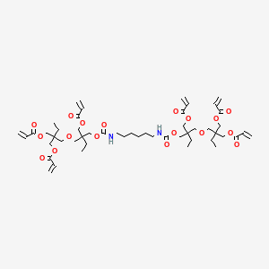 BIS-(DITRIMETHYLOLPROPANE TRIACRYLATE) HEXANEDICARBAMATE Molecular structure