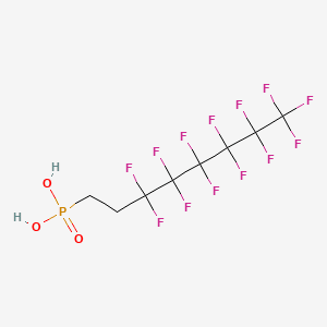 PERFLUOROHEXYL ETHYLPHOSPHONIC ACID 분자 구조