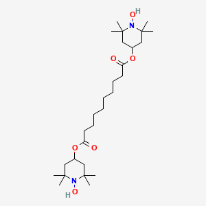 BIS-(TETRAMETHYL HYDROXYPIPERIDINYL) SEBACATE 분자 구조