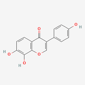 8-HYDROXYDAIDZEIN 분자 구조