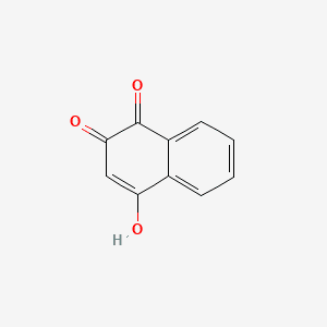 1,4-Naphthalenedione, 2-hydroxy- 분자 구조