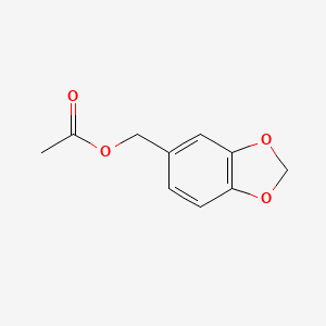 1,3-Benzodioxole-5-methanol, acetate 분자 구조