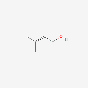 2-Buten-1-ol, 3-methyl- 분자 구조