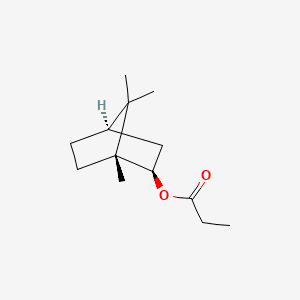 Bicyclo[2.2.1]heptan-2-ol, 4,7,7-trimethyl-, propanoate, exo- 분자 구조