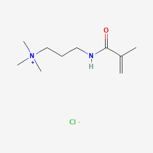 1-Propanaminium, N,N,N-trimethyl-3-[(2-methyl-1-oxo-2-propenyl)amino]-, chloride 분자 구조