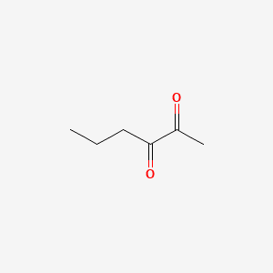 2,3-Hexanedione 분자 구조