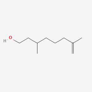 7-Octen-1-ol, 3,7-dimethyl- 분자 구조