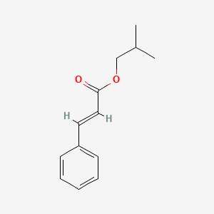 2-Propenoic acid, 3-phenyl-, 2-methylpropyl ester 분자 구조