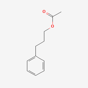 HYDROCINNAMYL ACETATE 분자 구조
