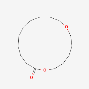 1,7-Dioxacycloheptadecan-8-one 분자 구조