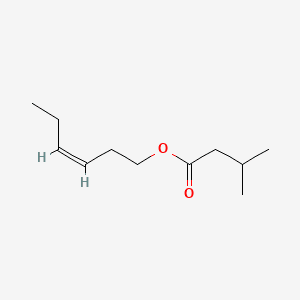 Butanoic acid, 3-methyl-, 3-hexenyl ester, (Z)- 분자 구조