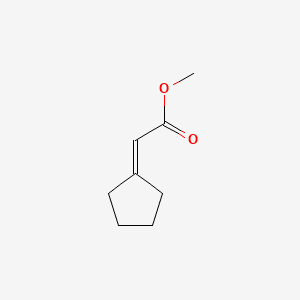Acetic acid, cyclopentylidene-, methyl ester 분자 구조