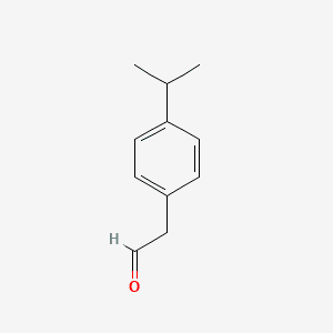 Benzeneacetaldehyde, 4-(1-methylethyl)- 분자 구조