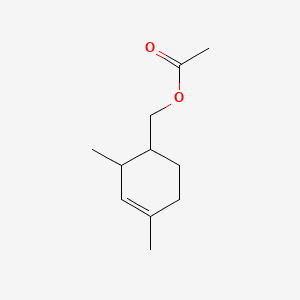 3-Cyclohexene-1-methanol, 2,4-dimethyl-, acetate 분자 구조