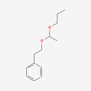 Benzene, [2-(1-propoxyethoxy)ethyl]- 분자 구조