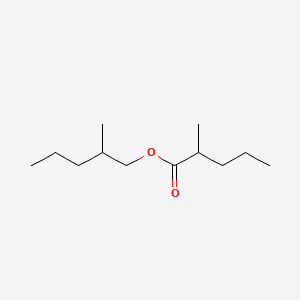 Pentanoic acid, 2-methyl-, 2-methylpentyl ester 분자 구조