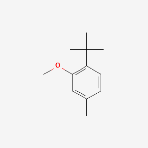 Benzene, 1-(1,1-dimethylethyl)-2-methoxy-4-methyl- 분자 구조
