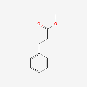 Benzenepropanoic acid, methyl ester 분자 구조