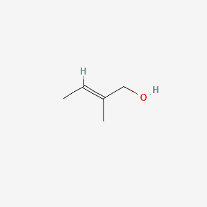 2-Buten-1-ol, 2-methyl- 분자 구조