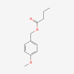 Butanoic acid, (4-methoxyphenyl)methyl ester 분자 구조