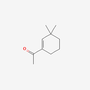 Ethanone, 1-(3,3-dimethyl-1-cylcohexen-1-yl)- 분자 구조