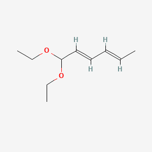 HEXADIENAL DIETHYL ACETAL 분자 구조