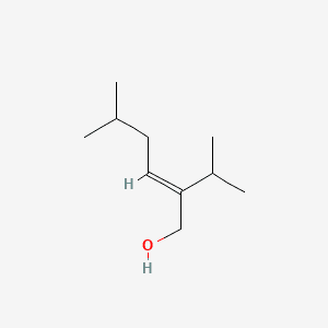 2-Hexen-1-ol, 5-methyl-2-(1-methylethyl)- 분자 구조