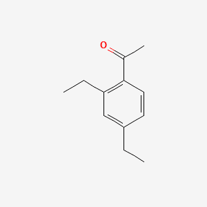 Ethanone, 1-(2,4-diethylphenyl)- 분자 구조