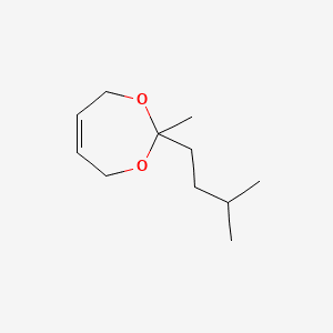 1,3-Dioxepin, 4,7-dihydro-2-methyl-2-(3-methylbutyl)- 분자 구조